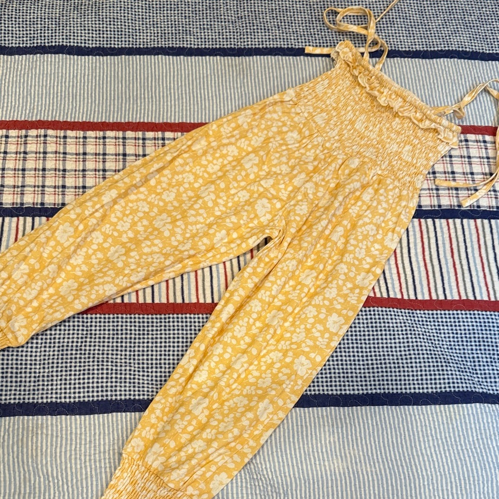 SweetHoney Yellow Floral Jumpsuit
